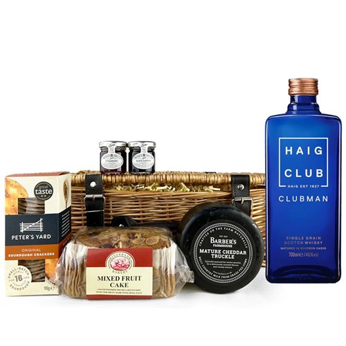 Haig Club Clubman Scotch Whisky 70cl Premium Gift Hamper – Luxury Food & Drink Hamper